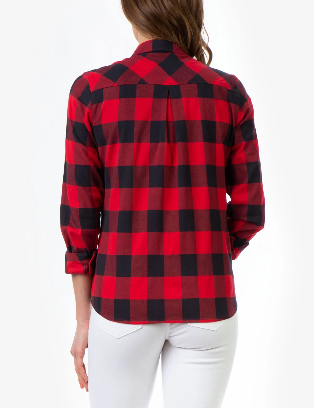 BUFFALO PLAID SHIRT WITH GOLD LOGO