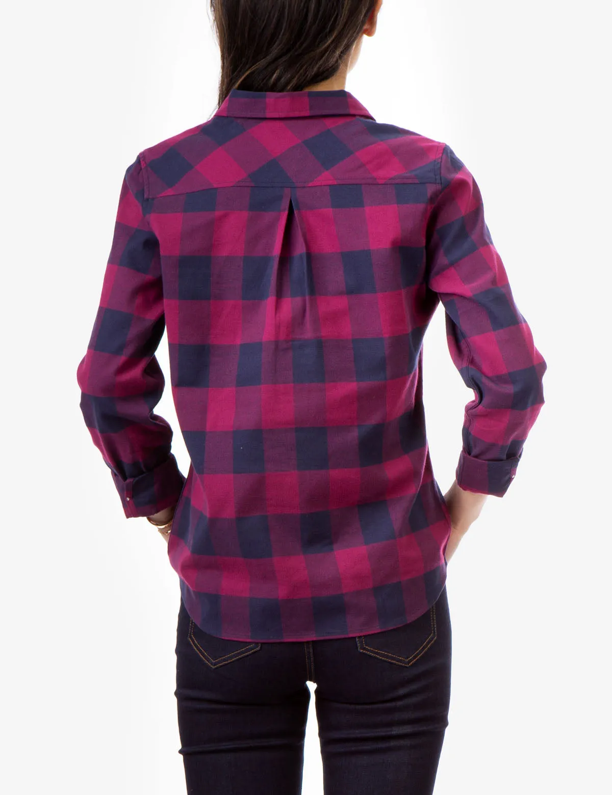 BUFFALO PLAID SHIRT WITH GOLD LOGO