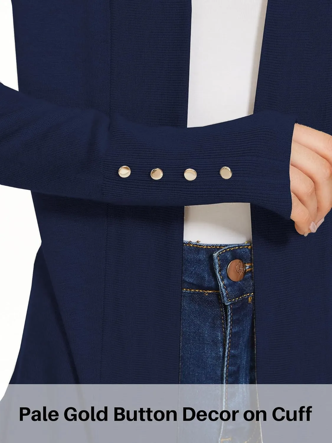 Cardigan Sweaters for Women Dressy Casual Open Front Long Sleeve Lightweight Cardigans for Spring Early Fall