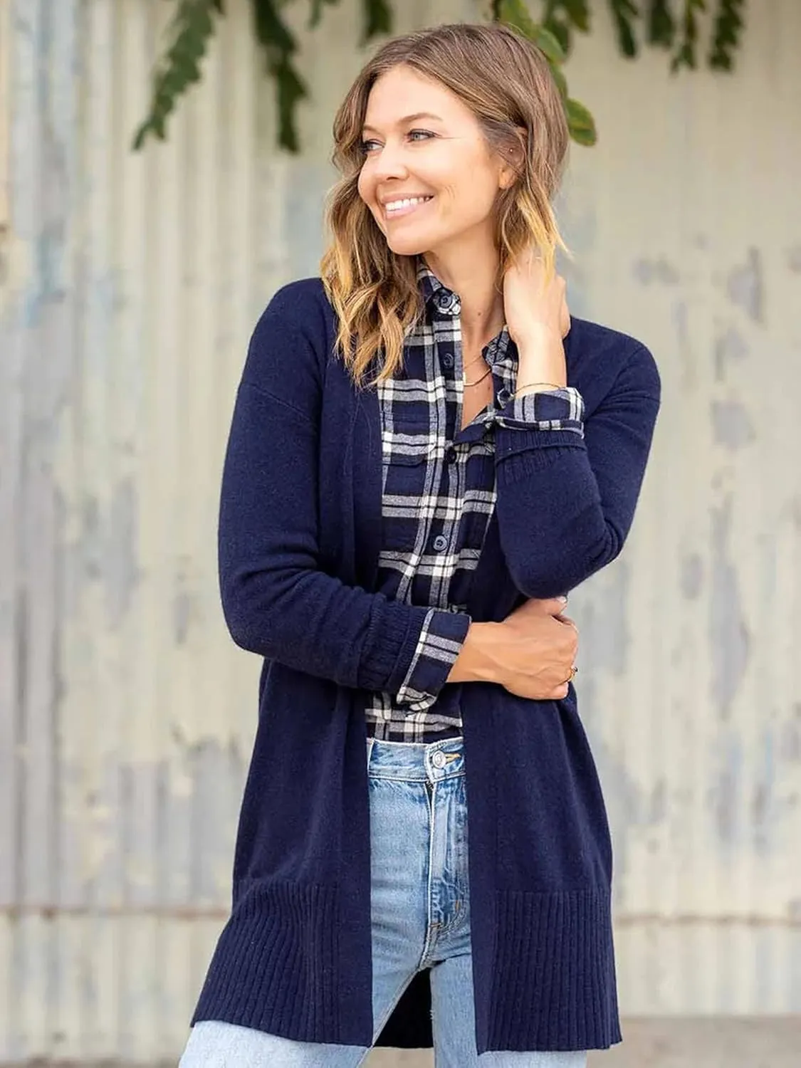 Cardigan Sweaters for Women Dressy Casual Open Front Long Sleeve Lightweight Cardigans for Spring Early Fall