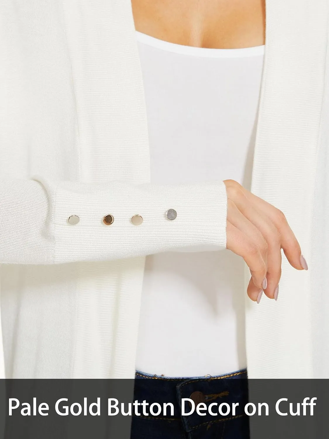 Cardigan Sweaters for Women Dressy Casual Open Front Long Sleeve Lightweight Cardigans for Spring Early Fall