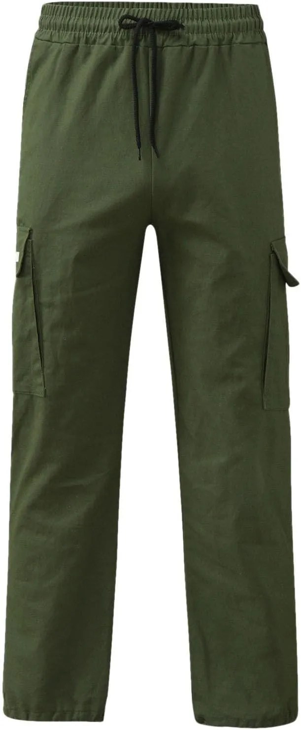 Cargo Pant for Men Casual Baggy Hiking Pants Lightweight Relaxed Fit Outdoor Stretch Workout Jogger with Multi Pocket