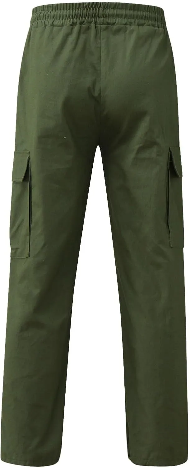 Cargo Pant for Men Casual Baggy Hiking Pants Lightweight Relaxed Fit Outdoor Stretch Workout Jogger with Multi Pocket