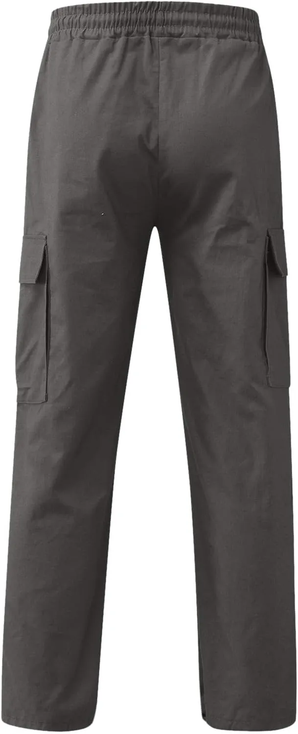 Cargo Pant for Men Casual Baggy Hiking Pants Lightweight Relaxed Fit Outdoor Stretch Workout Jogger with Multi Pocket