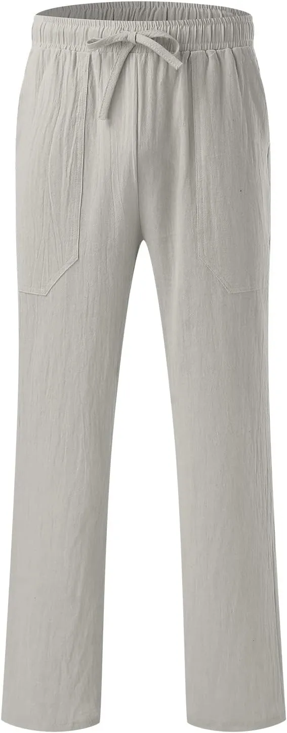 Cargo Pants for Men Relaxed Fit Big and Tall Casual Jogger Sweatpants Cargo Pants for Men Men's Work Lined Sweatpants