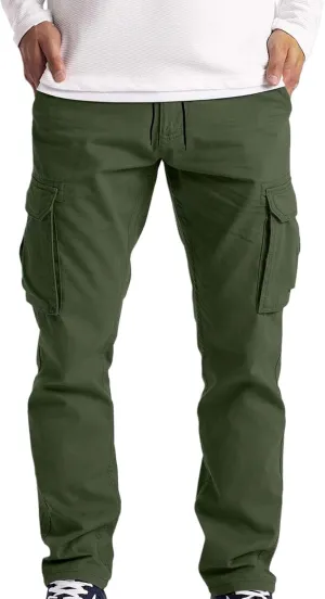 Cargo Pants for Men Relaxed Fit Mens Cargo Pants Men's Cargo Pants Summer Lightweight Joggers Sweatpants with Pokcets