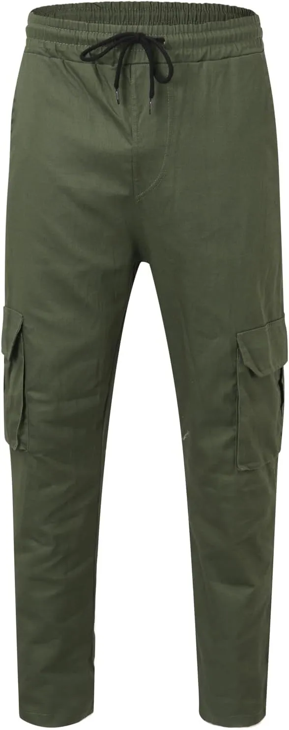 Cargo Pants for Men Relaxed Fit Mens Cargo Pants Men's Cargo Pants Summer Lightweight Joggers Sweatpants with Pokcets