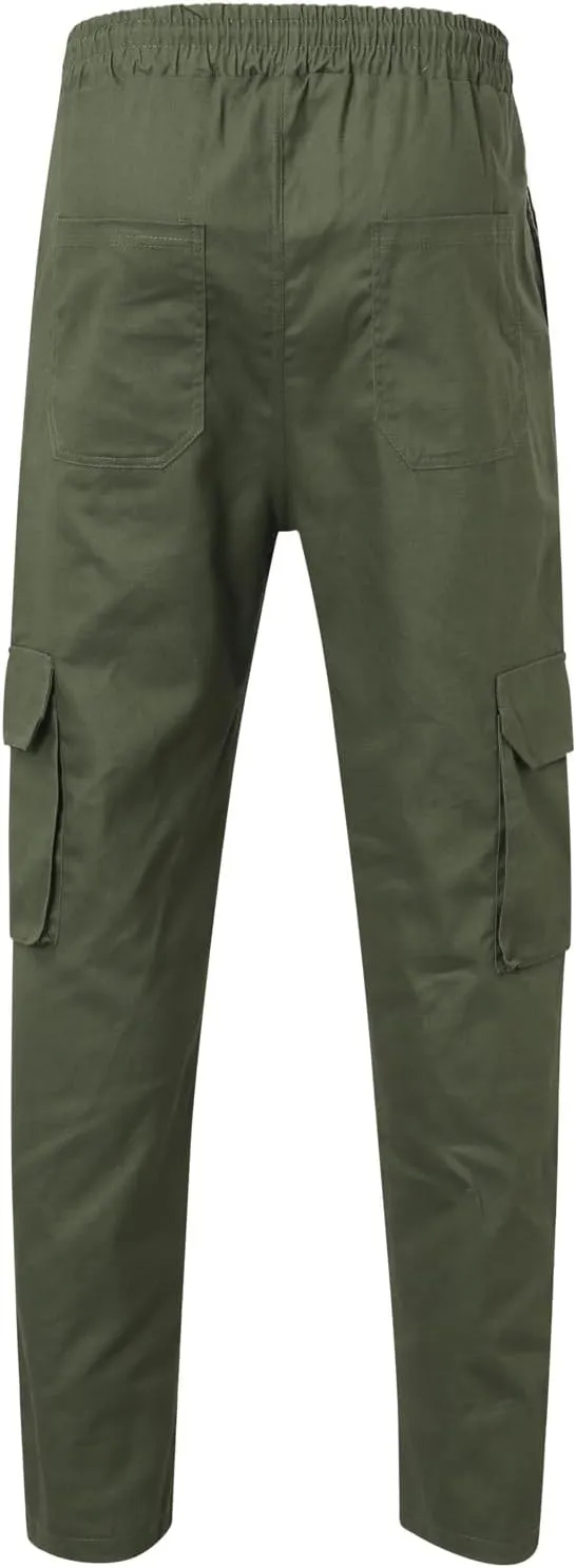 Cargo Pants for Men Relaxed Fit Mens Cargo Pants Men's Cargo Pants Summer Lightweight Joggers Sweatpants with Pokcets