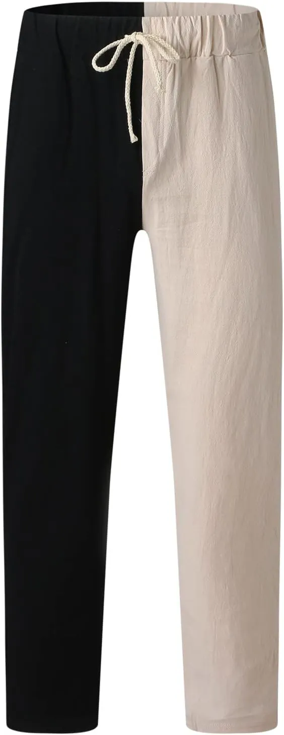 Cargo Pants for Men Relaxed Fit Pants Thin Straight Leg Trousers Lightweight Multi-Pocket Men's Casual Cargo Pants