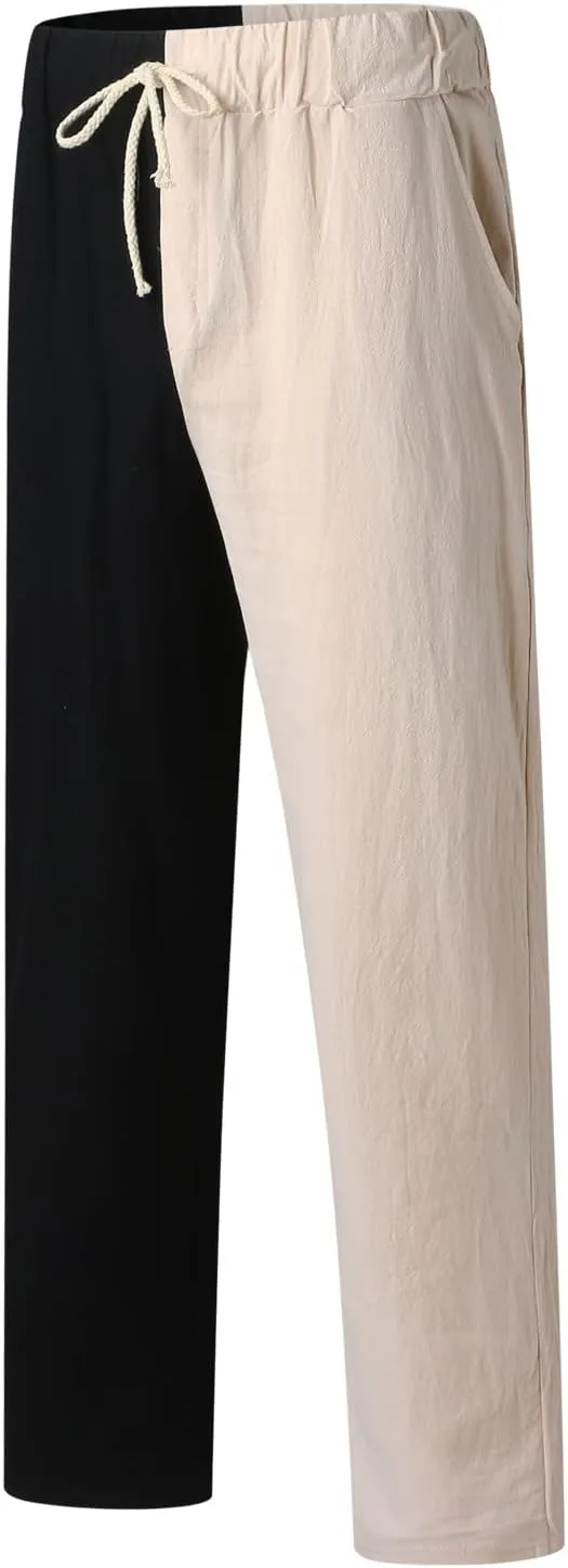 Cargo Pants for Men Relaxed Fit Pants Thin Straight Leg Trousers Lightweight Multi-Pocket Men's Casual Cargo Pants