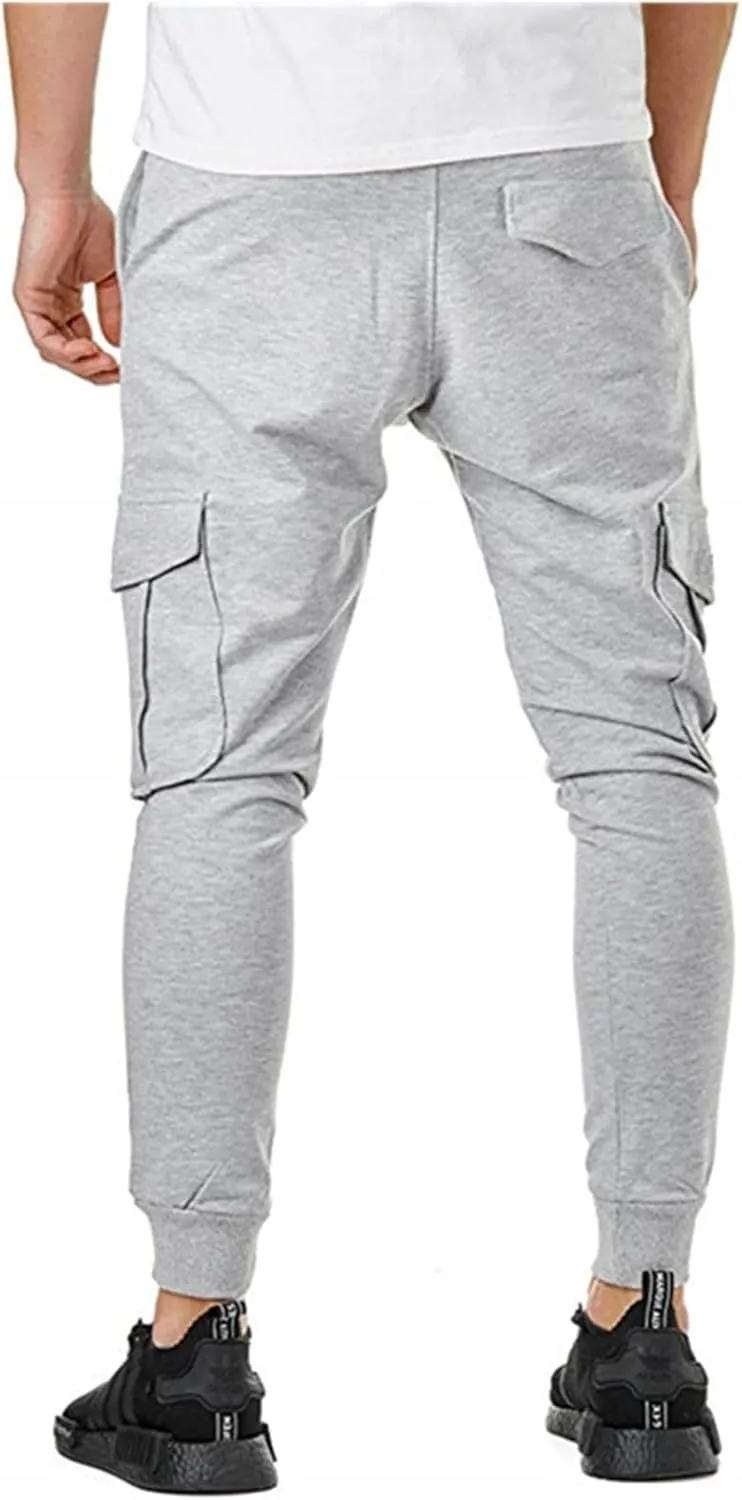 Cargo Pants for Men Wide Leg Multi Pockets Mens Pants Classic Cotton Casual Work Hiking Relaxed Fit Pants