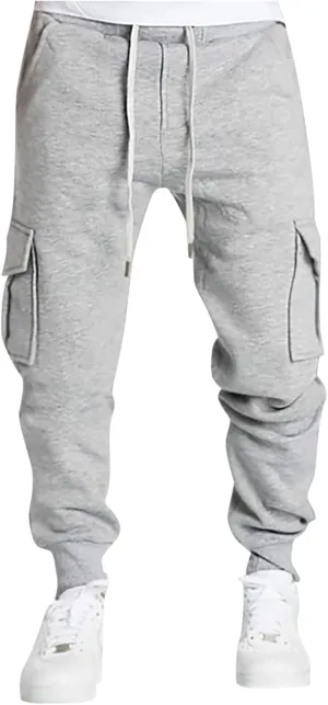 Cargo Pants for Men Wide Leg Multi Pockets Mens Pants Classic Cotton Casual Work Hiking Relaxed Fit Pants