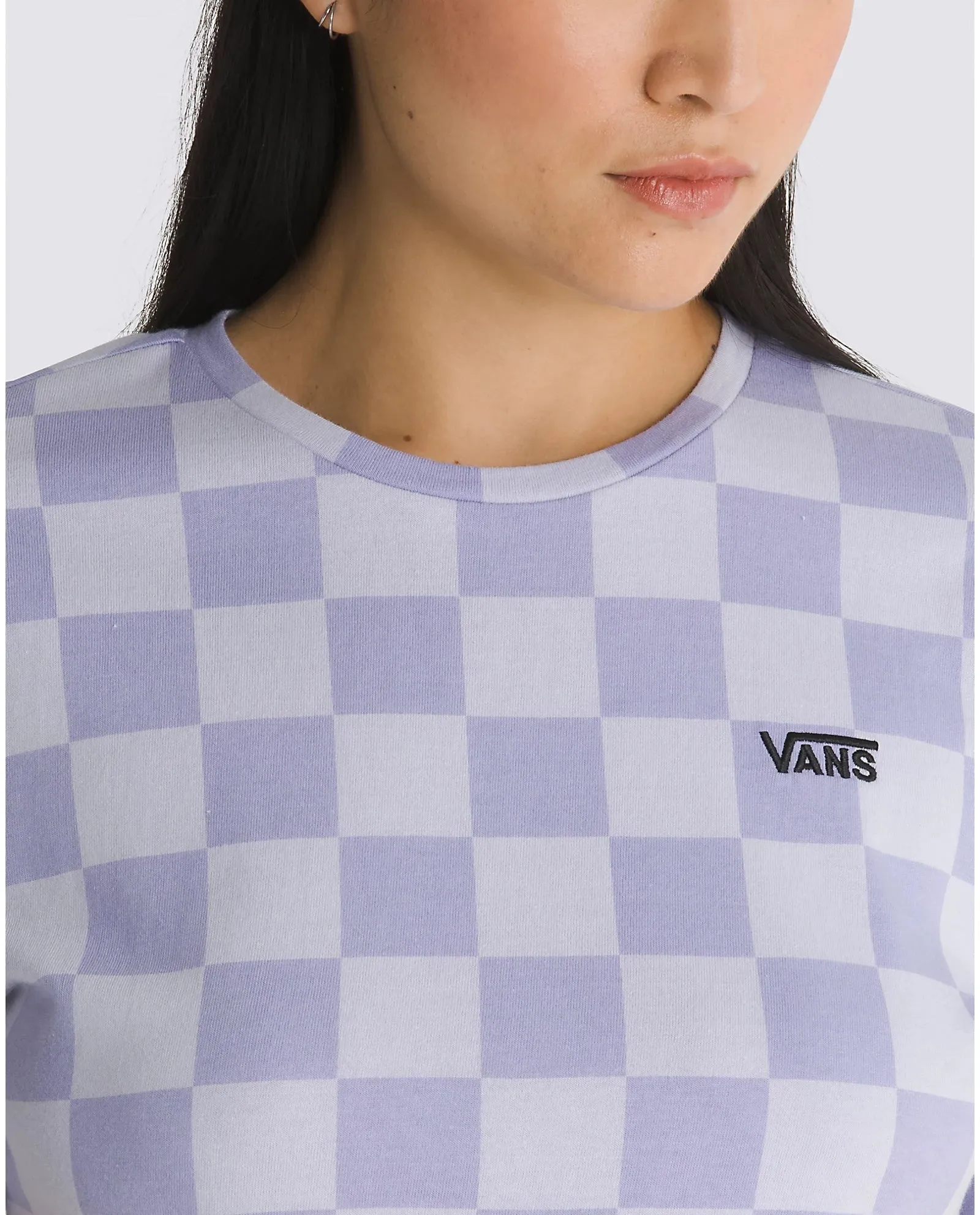 Check Crew Crop T-Shirt