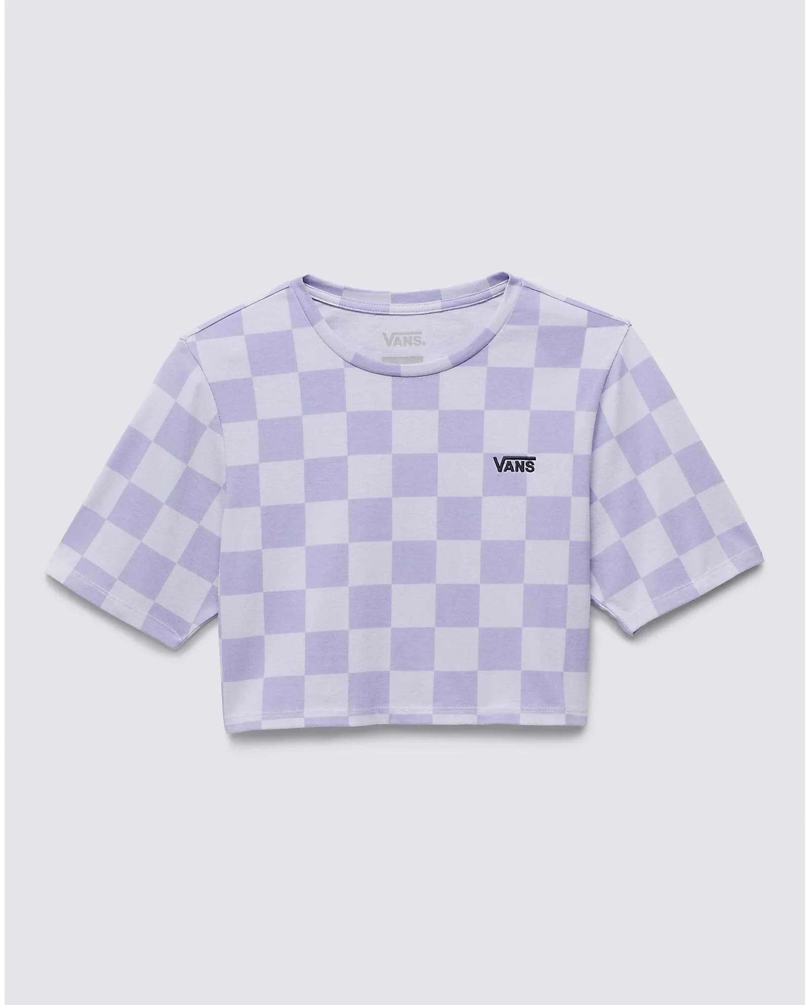 Check Crew Crop T-Shirt
