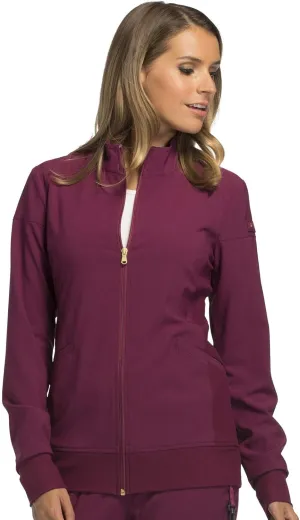 Cherokee Scrub Jackets For Woman with Zip Front, 360 Stretch Fabric - CK303
