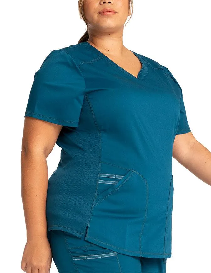 Cherokee Workwear Revolution Women's Soft Shaped V-Neck Top