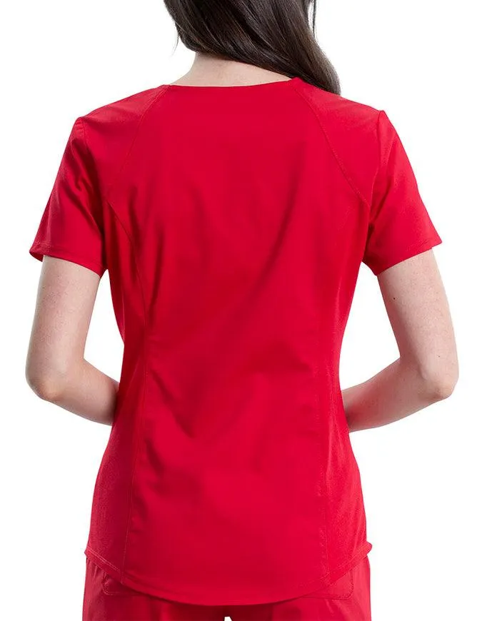 Cherokee Workwear Revolution Women's Soft Shaped V-Neck Top
