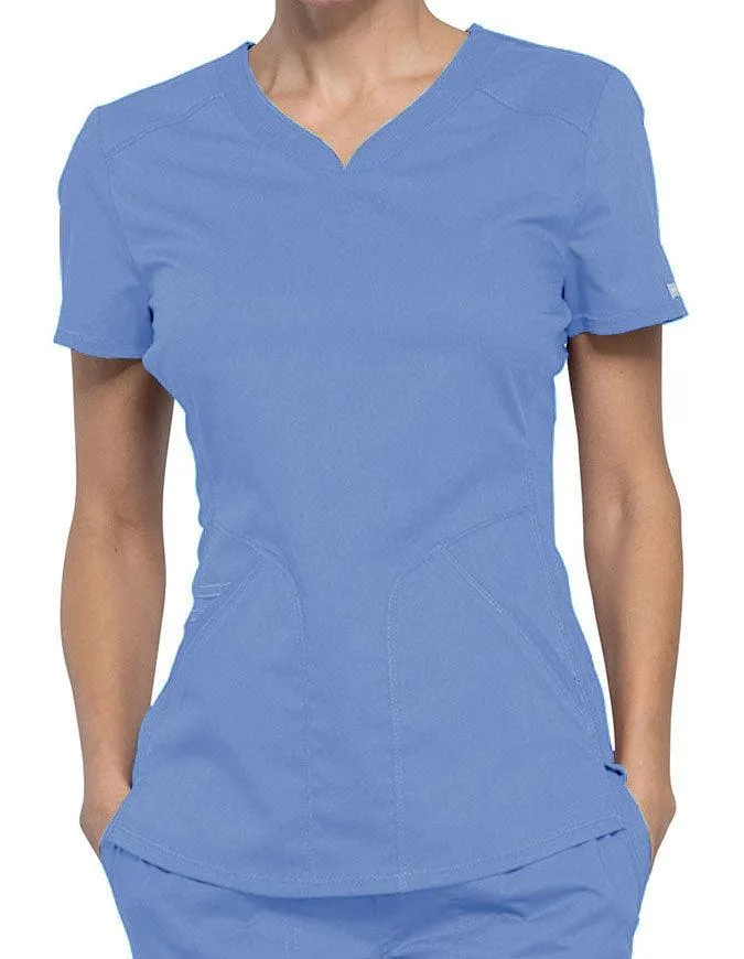 Cherokee Workwear Revolution Women's Soft Shaped V-Neck Top
