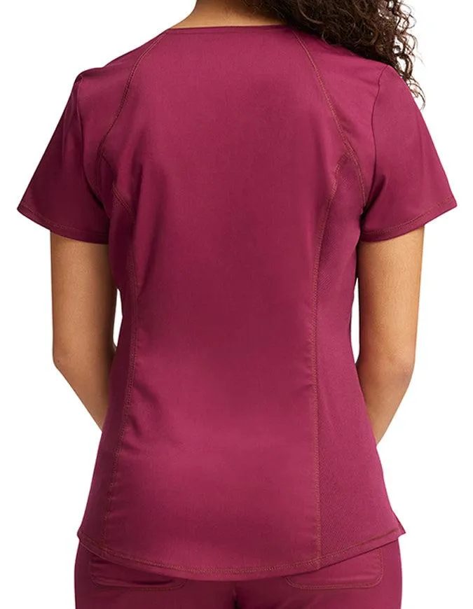 Cherokee Workwear Revolution Women's Soft Shaped V-Neck Top
