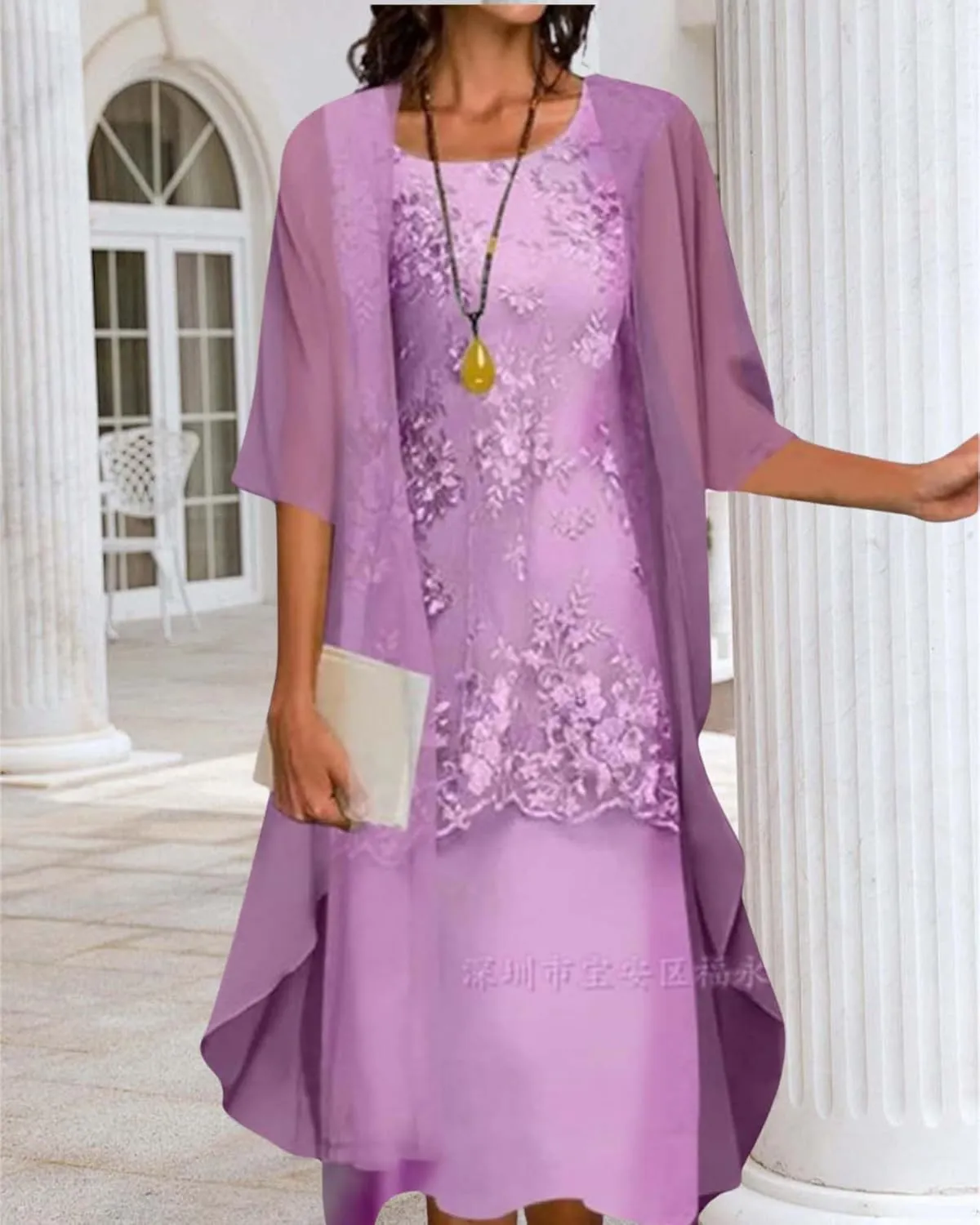 Chiffon Two Piece Set Maxi Dress for Women Summer Casual Boho Floral Cardigan Flowy Cocktail Wedding Guest Midi Dresses