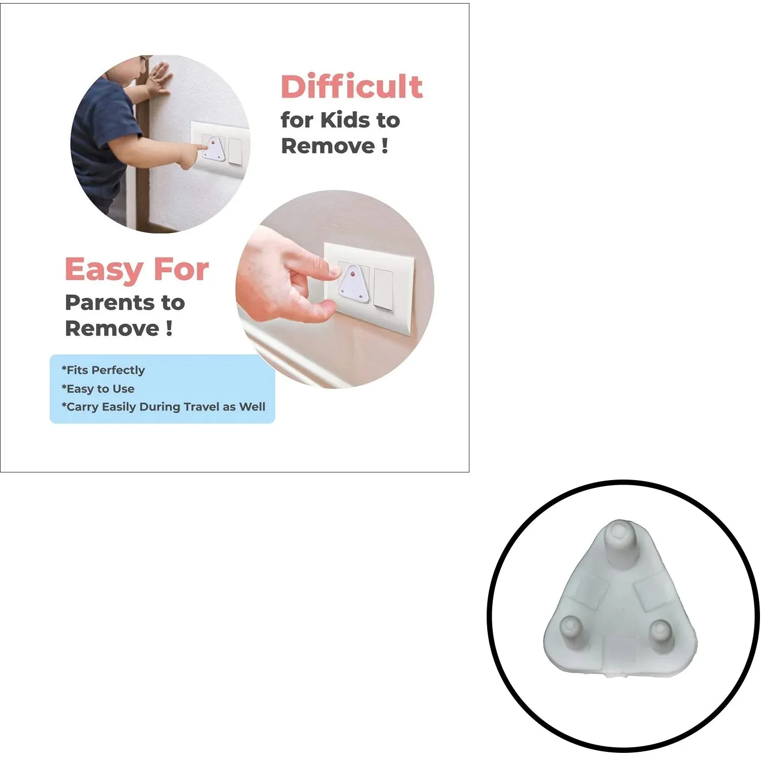 Childproof Outlet Plug Protectors for Home & Office