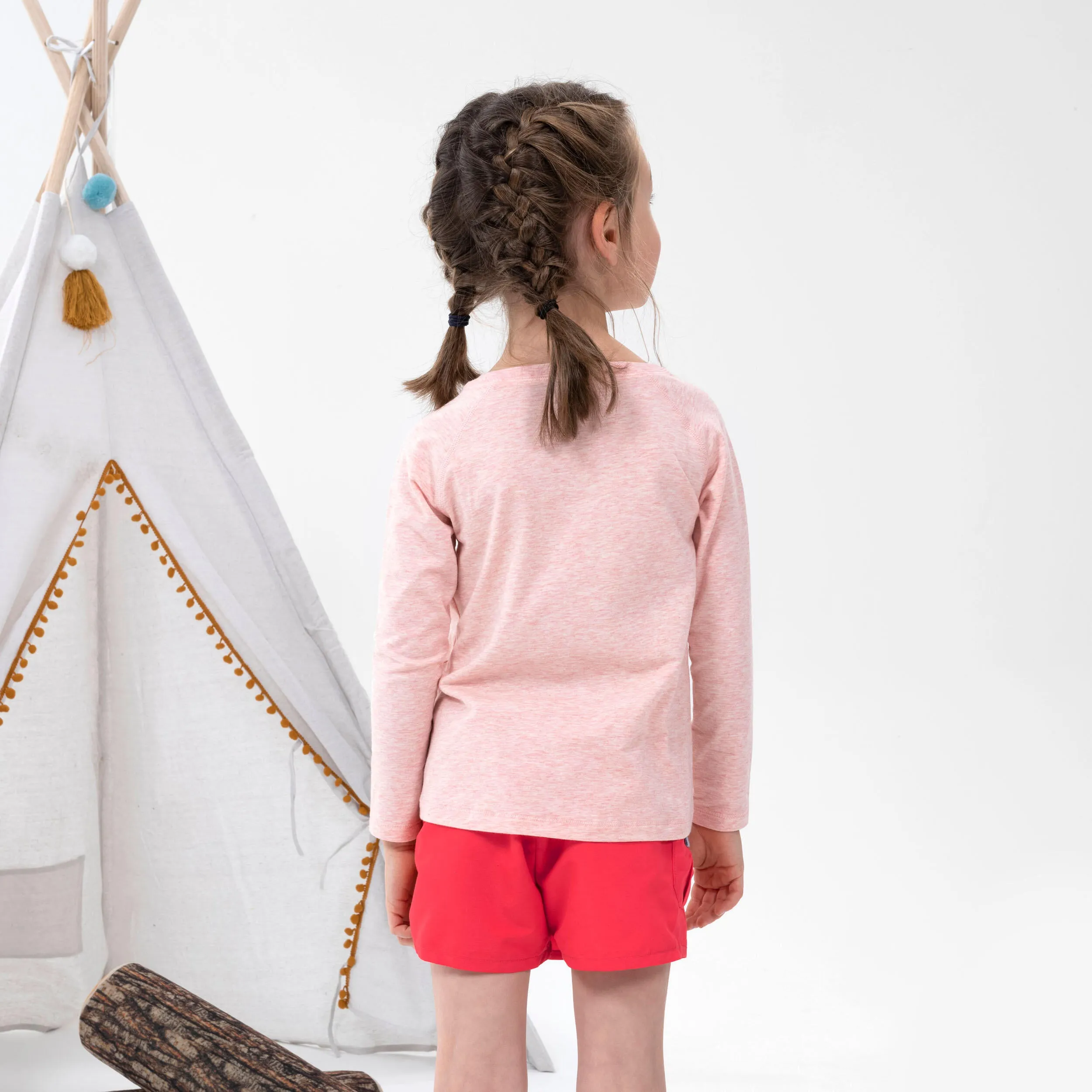 Children's long sleeve Quechua MH150, pink