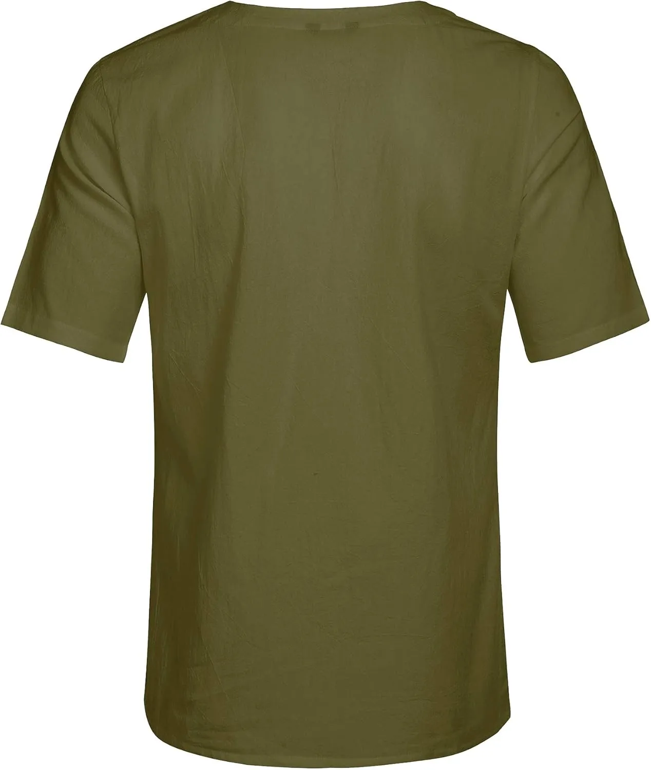 COOFANDY Men Casual Cotton Linen T Shirt Short Sleeve Beach Lace Up Hippie Shirt Yoga Renaissance Tunic