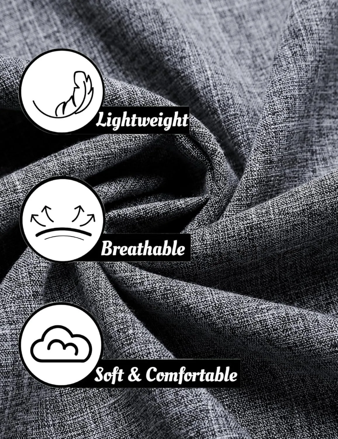 COOFANDY Mens Linen Shirt Casual Short Sleeve Button Down Shirts Summer Beach Vacation Tops