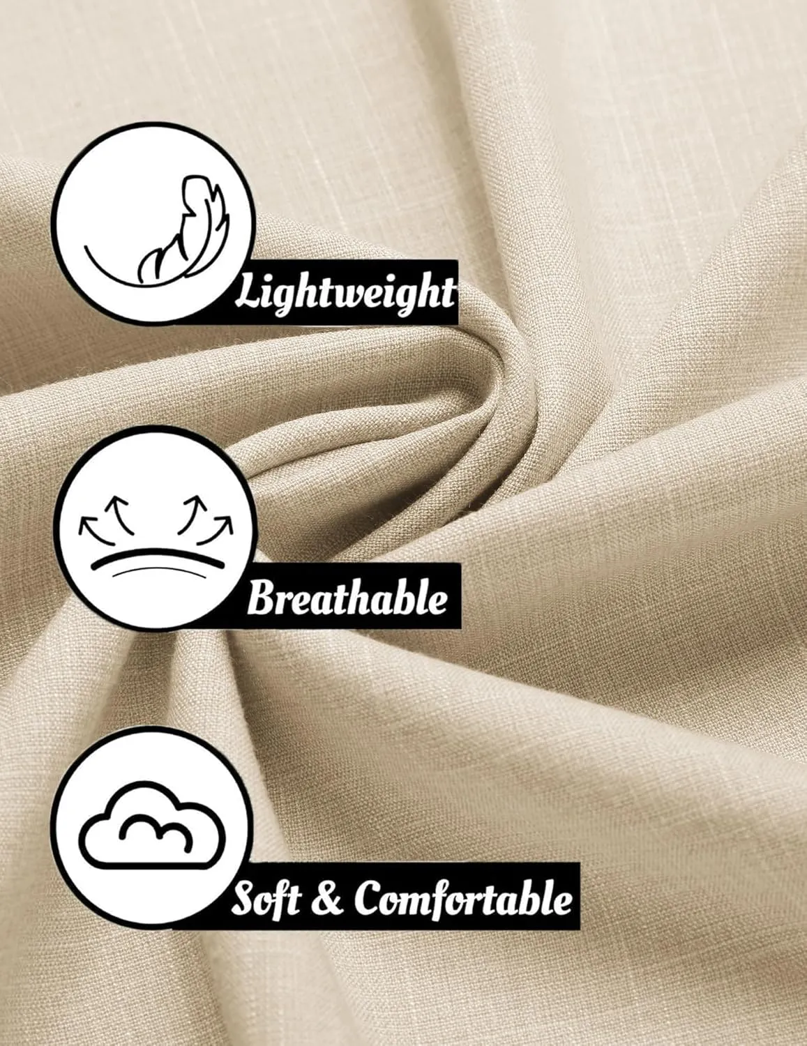 COOFANDY Mens Linen Shirt Casual Short Sleeve Button Down Shirts Summer Beach Vacation Tops