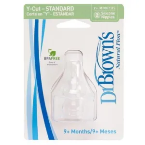 Dr Browns Narrow Neck Y Cut Teats 2Pk