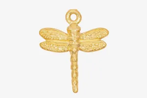Dragonfly Charm Wholesale 14K Gold, Solid 14K Gold, G146