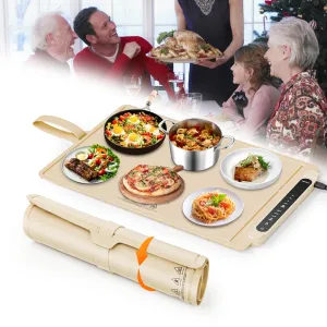 Electric Food Warming Mat with Adjustable Heat