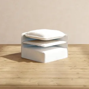 Elevate Comfort Layer for Armless Chair in Milk
