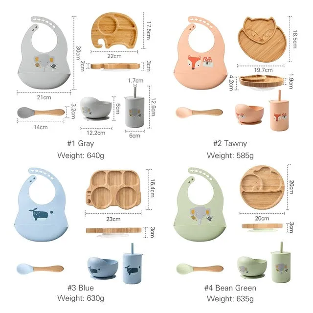 Ellie Bamboo Suction Feeding Set – Eco-Friendly & Safe for Mess-Free Mealtime