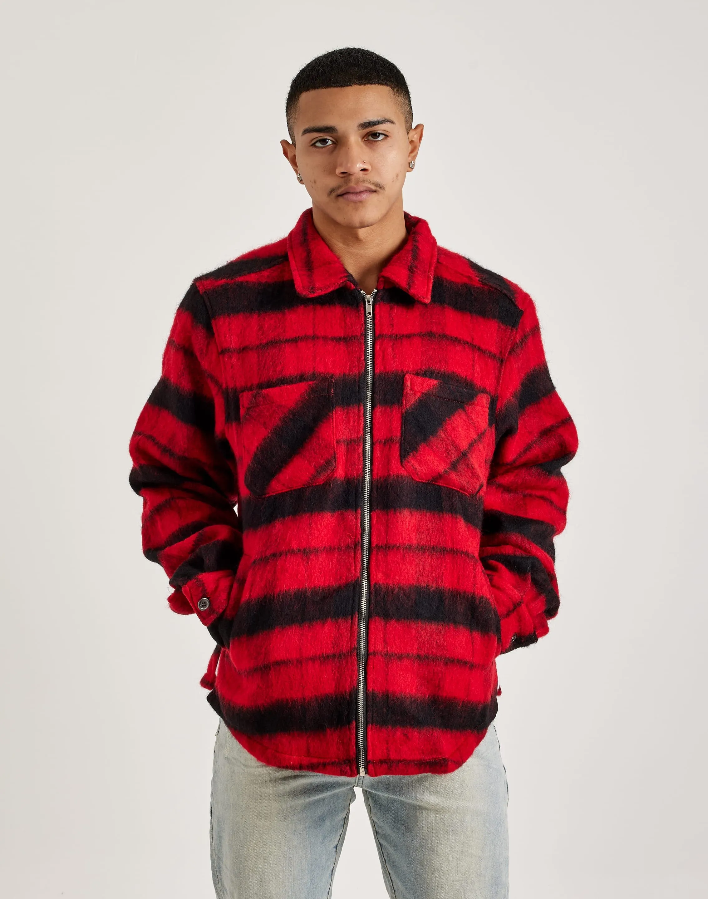 EPTM Mohair Zip-Up Flannel