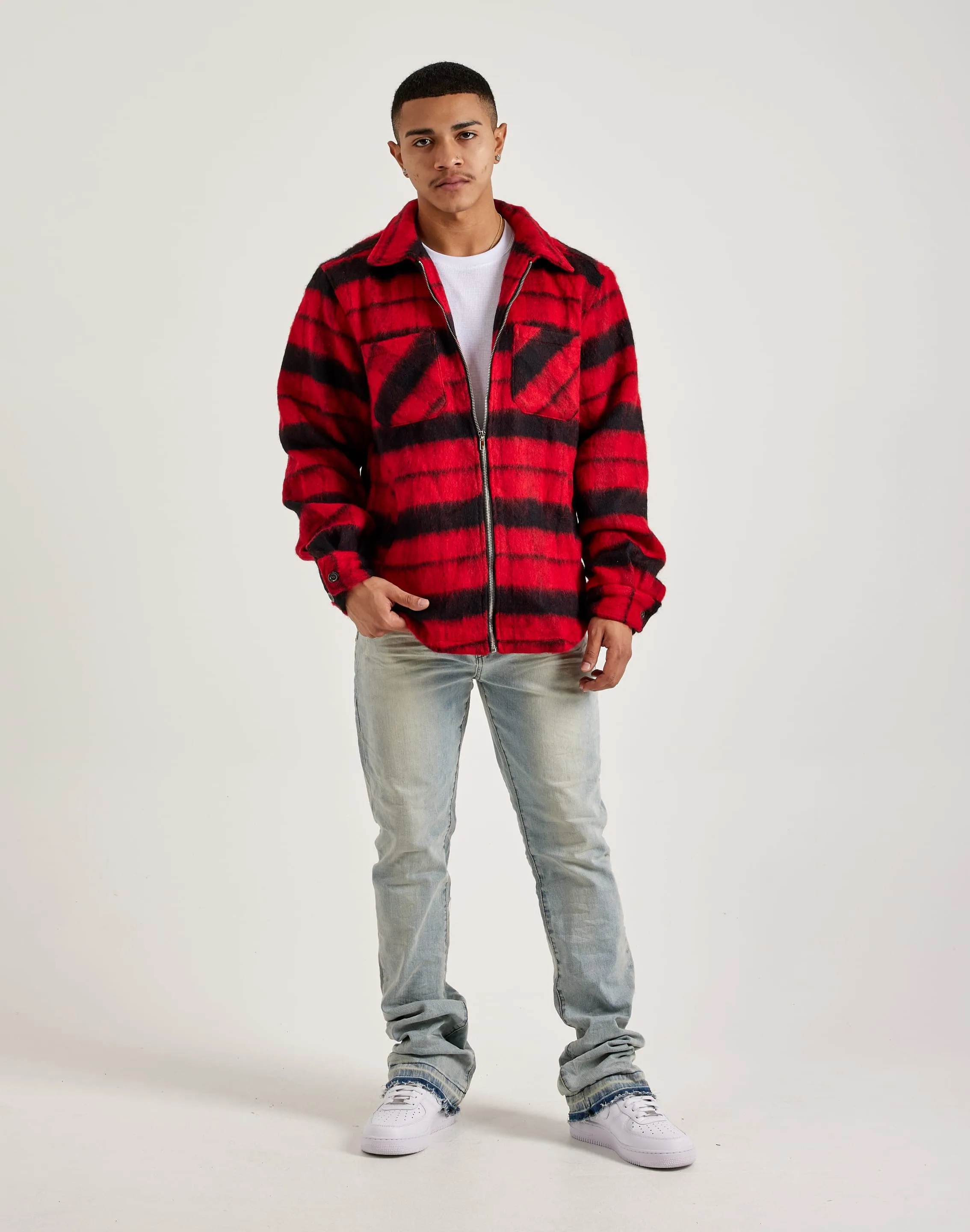 EPTM Mohair Zip-Up Flannel