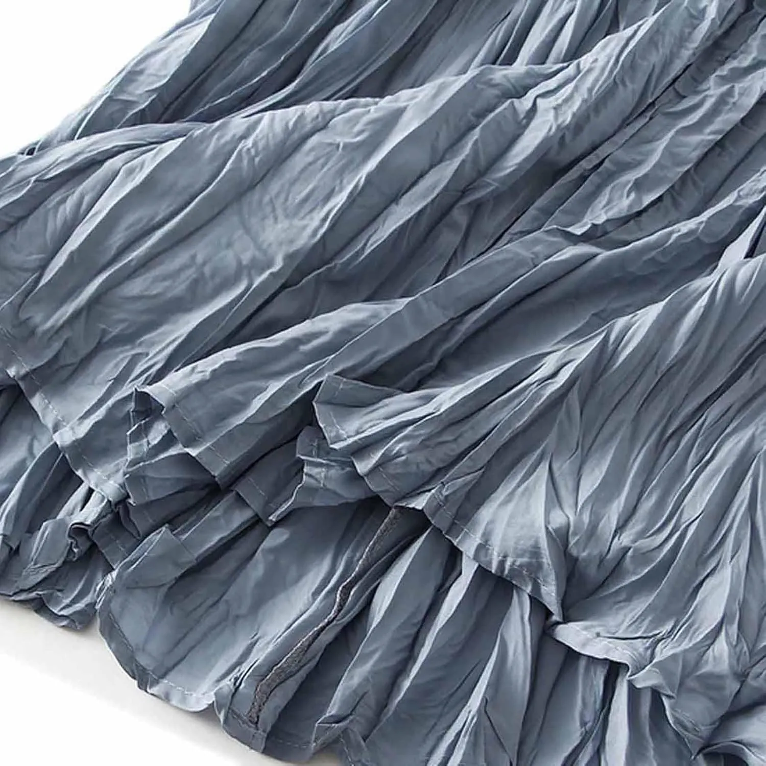 Fall Skirts for Women 2024 Pleated Swing Elastic Summer Long Skirt Casual Flowy a Line Spring Fall Midi Skirts
