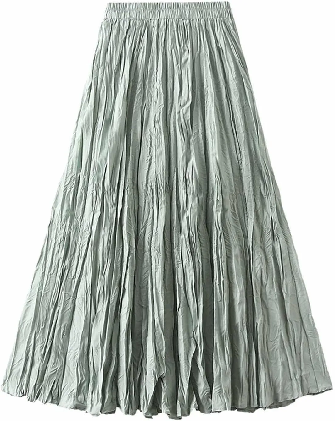 Fall Skirts for Women 2024 Pleated Swing Elastic Summer Long Skirt Casual Flowy a Line Spring Fall Midi Skirts