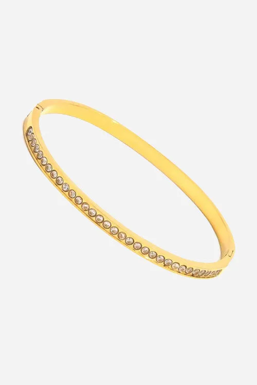 Farrah B Sparks Fly Bangle Bracelet in Gold