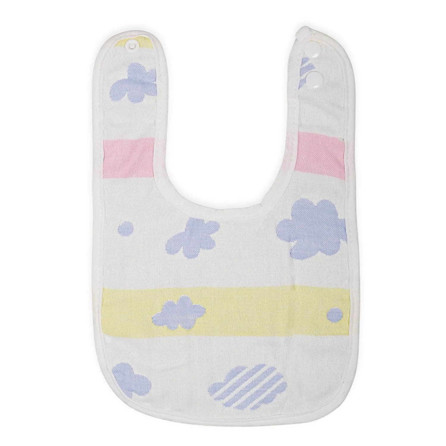Feeding Bibs Pack Of 3 Cloud Print Multicolour