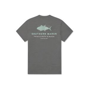FieldTec™ Heathered Tee - Made in the Gulf - Tuna