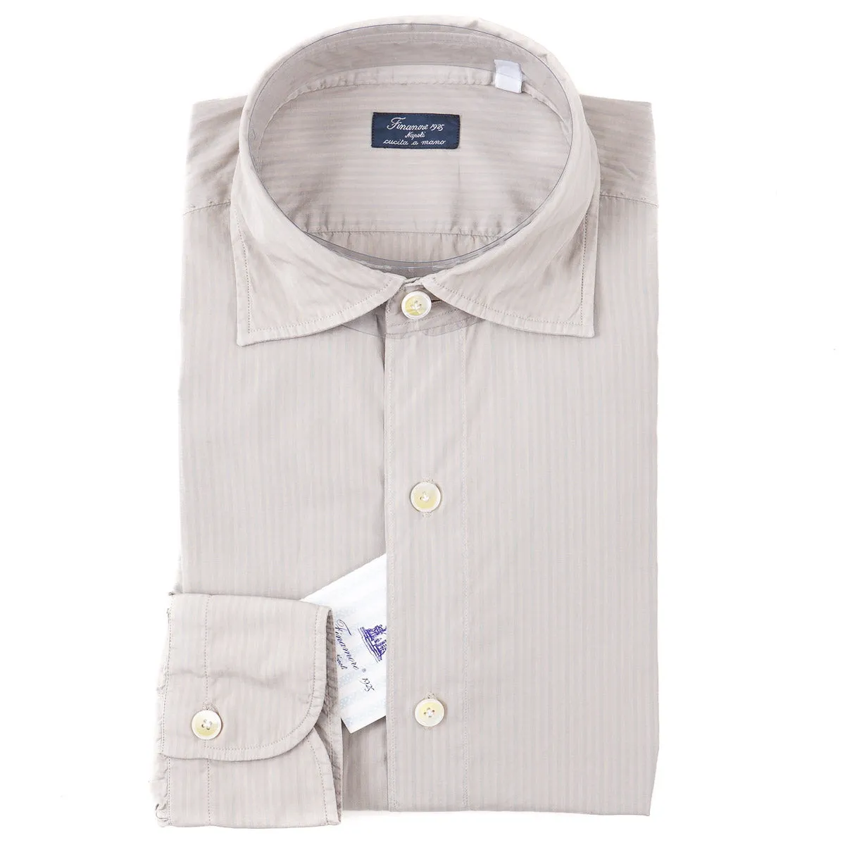 Finamore Lightweight Cotton Dress Shirt