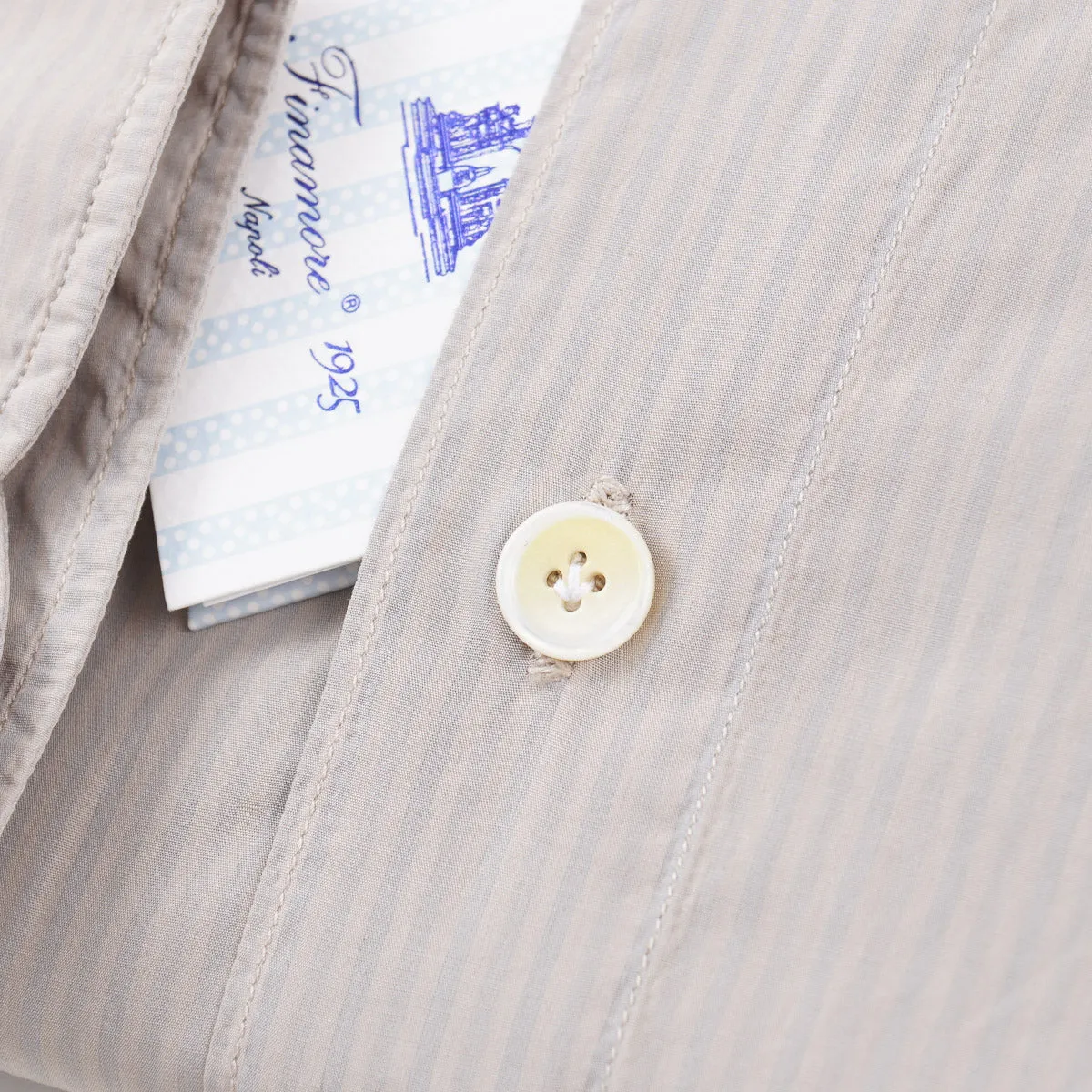 Finamore Lightweight Cotton Dress Shirt