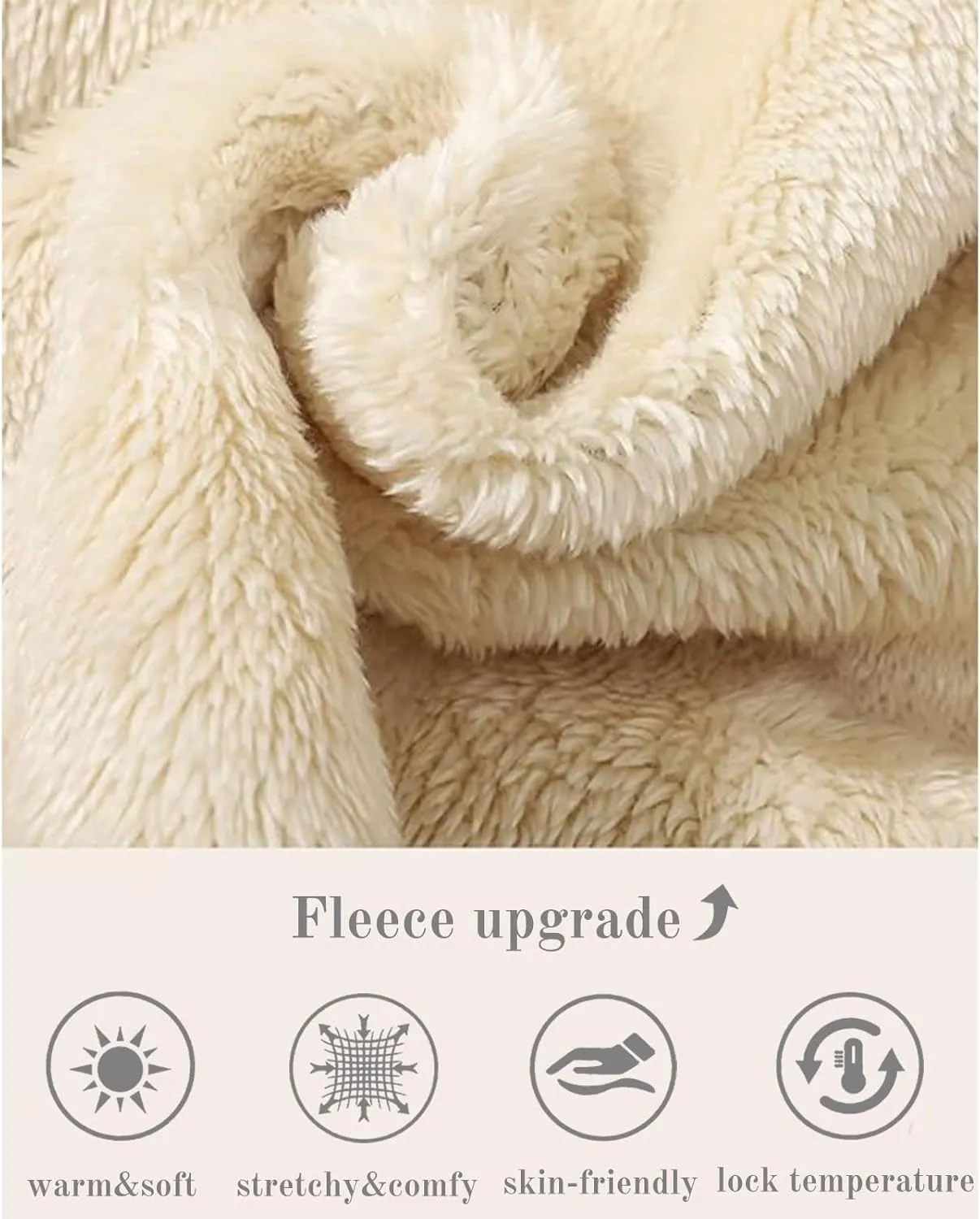 Fleece Lined Sweatshirts for Women Crewneck Warm Sherpa Sweatshirt Pullover 2024 Winter Thermal Underwear Loungewear