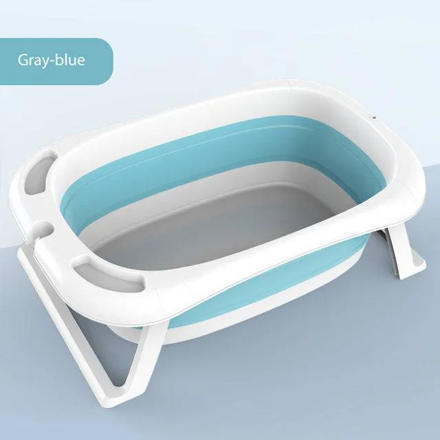 Folding Bathtub for Children - Oversized Baby Bath Tub for Newborns and Toddlers