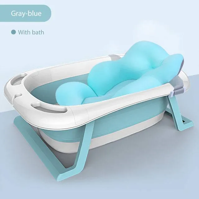 Folding Bathtub for Children - Oversized Baby Bath Tub for Newborns and Toddlers