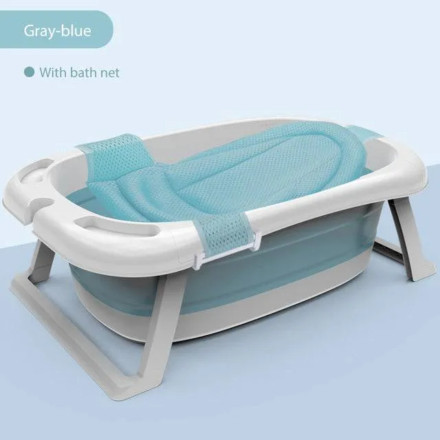 Folding Bathtub for Children - Oversized Baby Bath Tub for Newborns and Toddlers