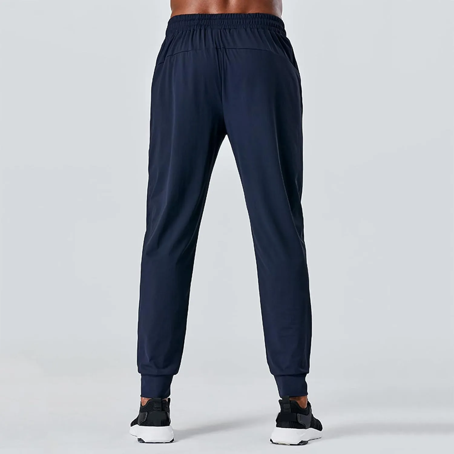 FZVYD Black Chinos Mens Casual Elastic Drawstring Cargo Pants Lightweight Relaxed Fit Cotton Workout Sweatpants 2023