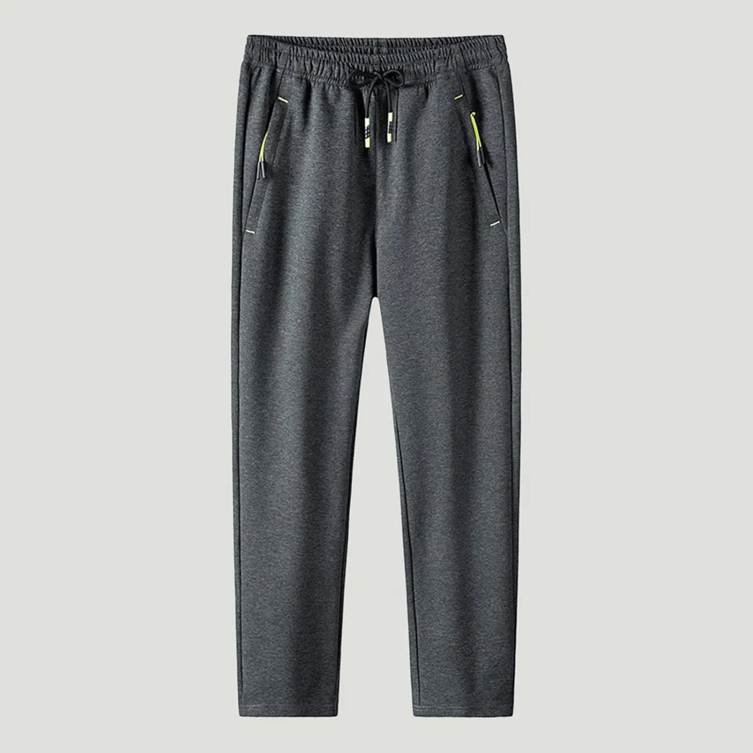 FZVYD Mens Pants Casual Mens Casual Elastic Drawstring Cargo Pants Lightweight Relaxed Fit Cotton Workout Sweatpants 2023
