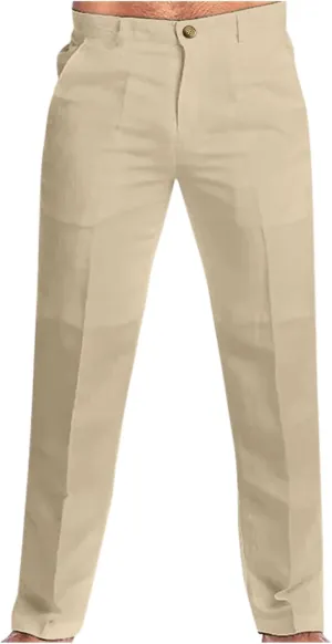FZVYD Men's Stretch Pants Mens Casual Elastic Drawstring Cargo Pants Lightweight Relaxed Fit Cotton Workout Sweatpants 2023